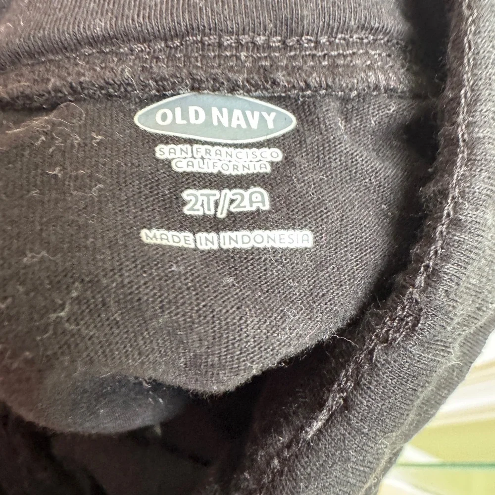 Old Navy 2T Girls Black Soft Flowy Skirt